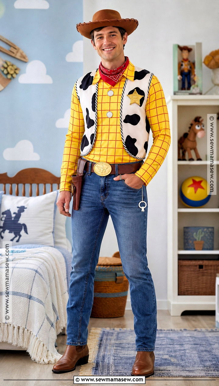 Woody Cowboy Costume - 30 toy story characters costumes