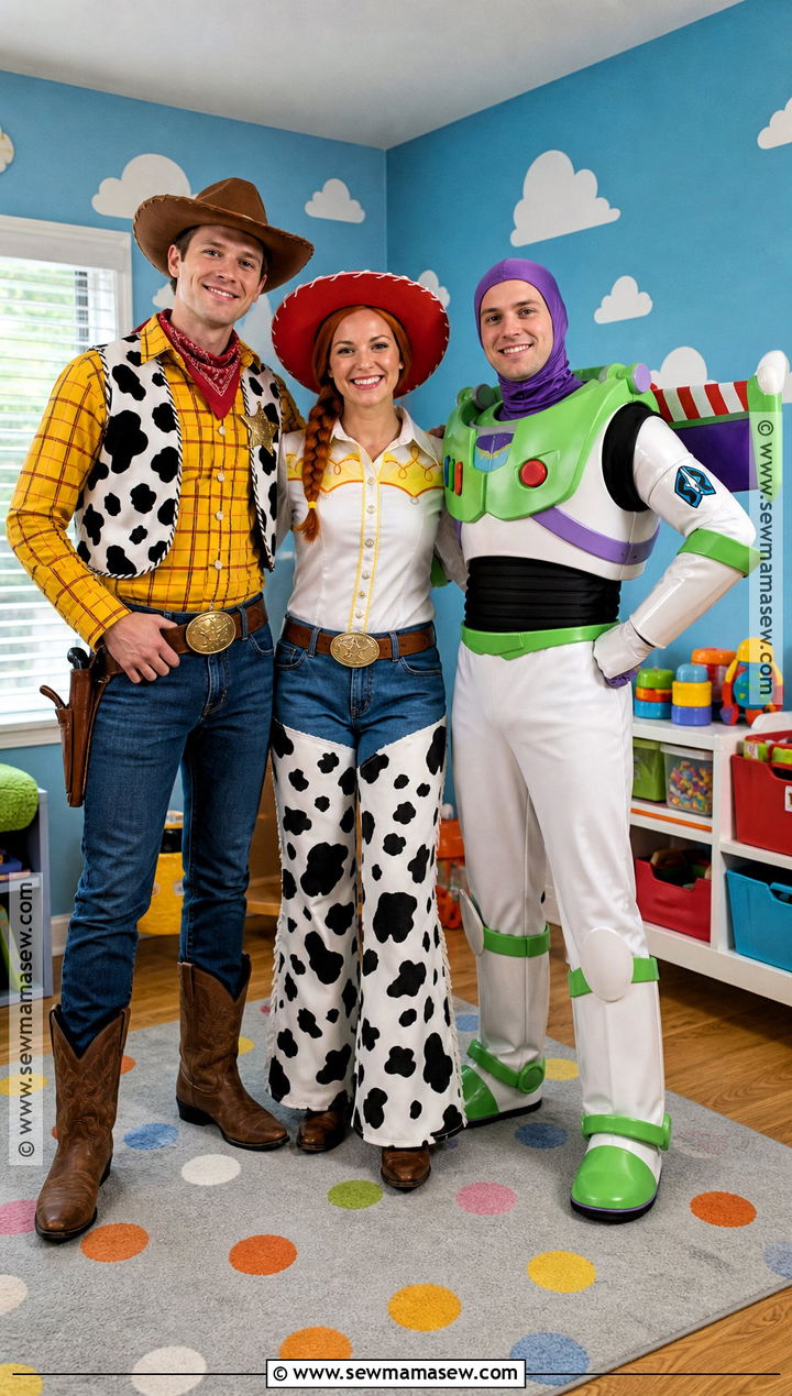 Woody Jessie And Buzz Lightyear Costume - 30 trio disney costumes