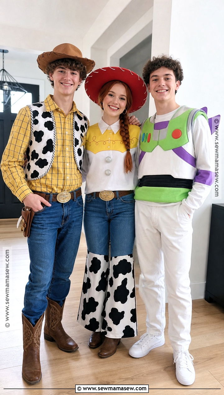 Woody Jessie And Buzz Trio Costume - 35 trio costume ideas for teens