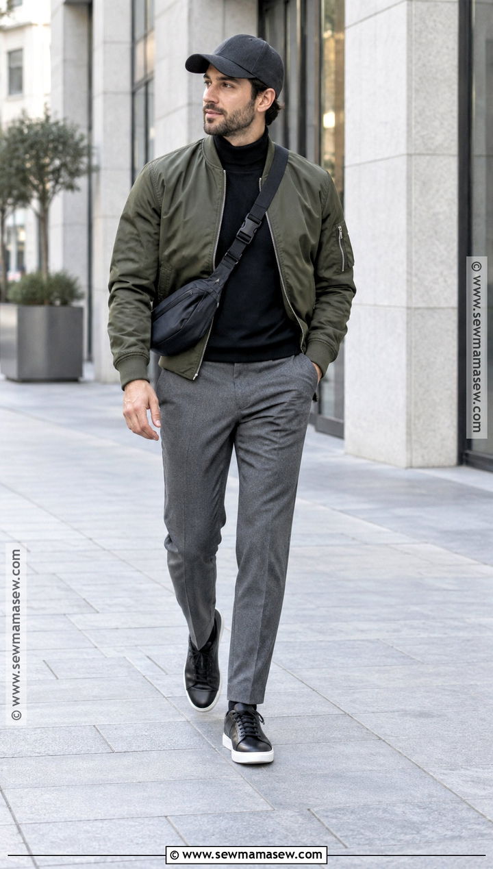 Wool Baseball Cap With Bomber Jacket - 15 Fall Hats for Men