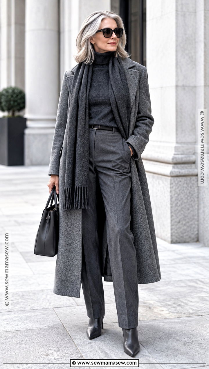 Wool Coat And Monochrome Outfit - 20 Outfits November