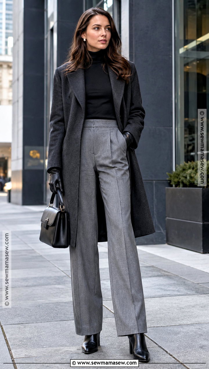 Wool Coat And Tailored Trousers Canada Fall Outfit - 20 canada fall outfits