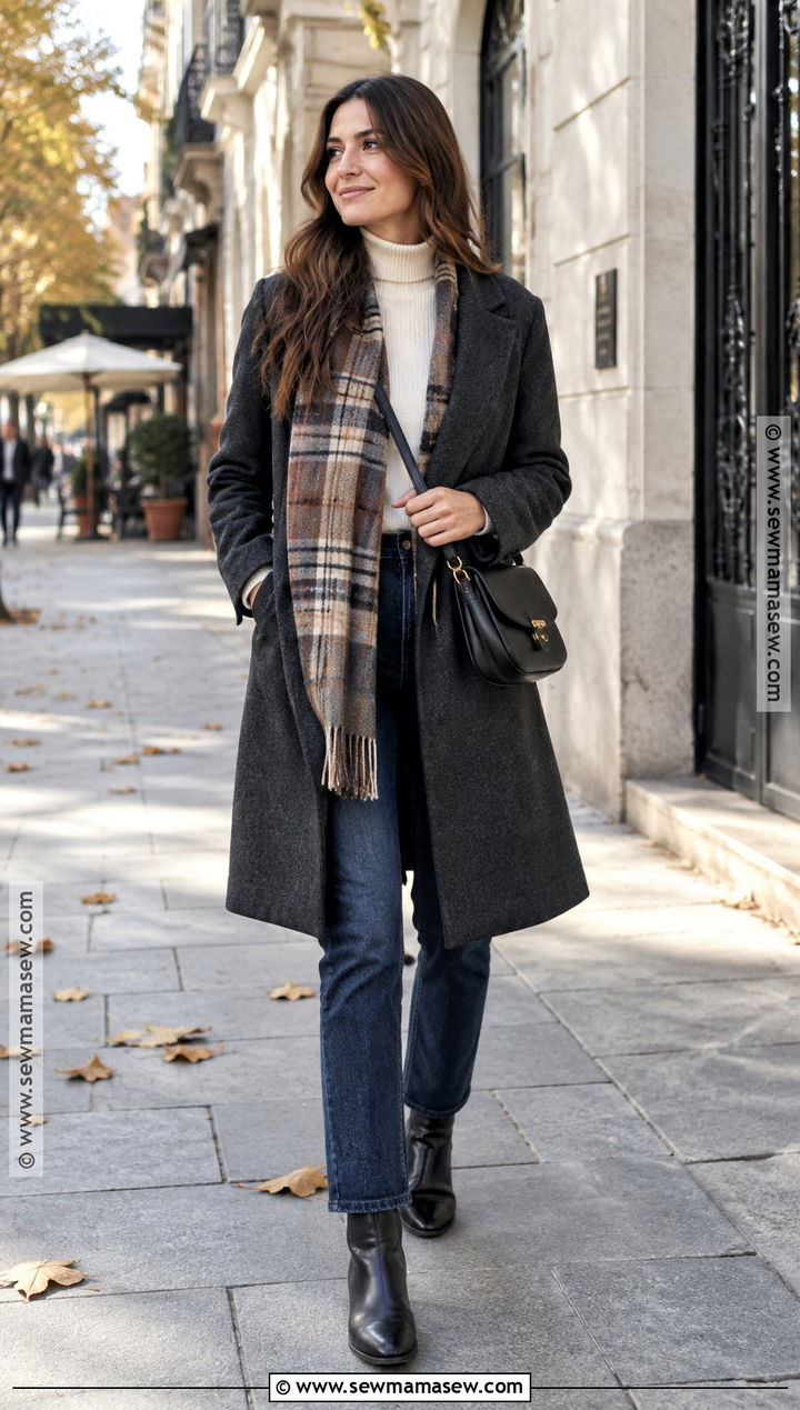Wool Coat and Turtleneck Late October Outfit - 20 spain in october outfits