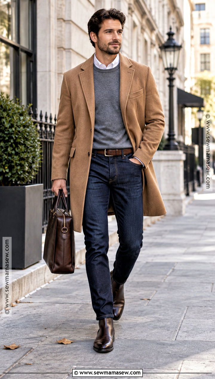 Wool Overcoat Fall Outfit - 30 fall outfits for men