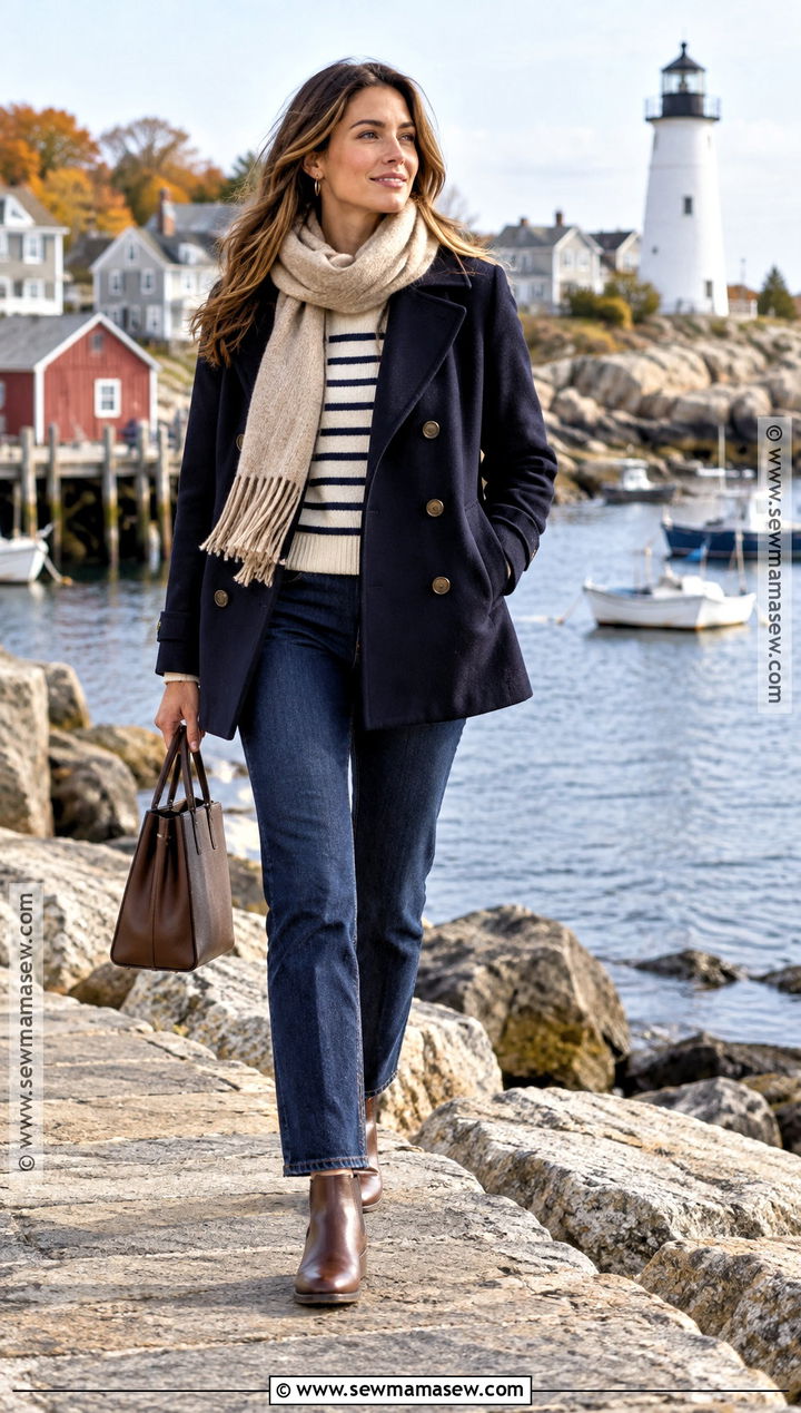 Wool Peacoat New England Fall Outfit - 15 new england fall outfits 2026