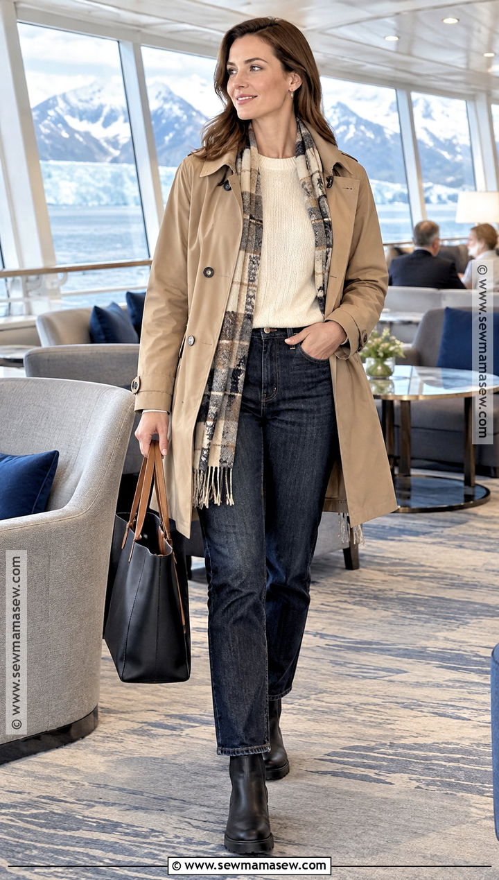 Wool Sweater And Jeans Alaskan Cruise Outfit - 15 Alaskan Cruise Outfits October