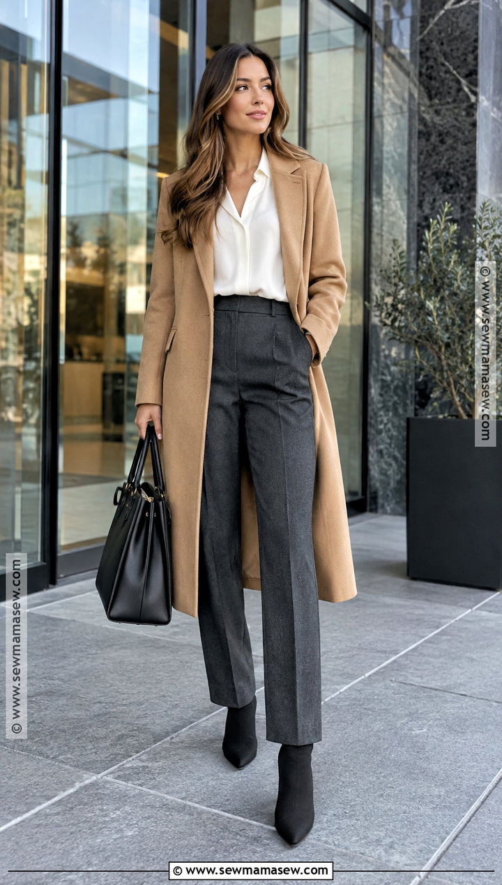 Wool Trousers With Sock Boots - 25 fall outfits with boots