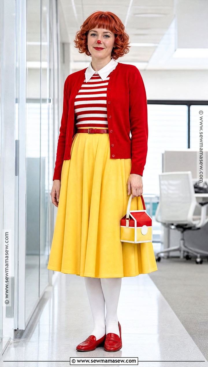 Work Friendly Ronald McDonald Costume - 30 Ronald Mcdonald Costume Ideas for Women