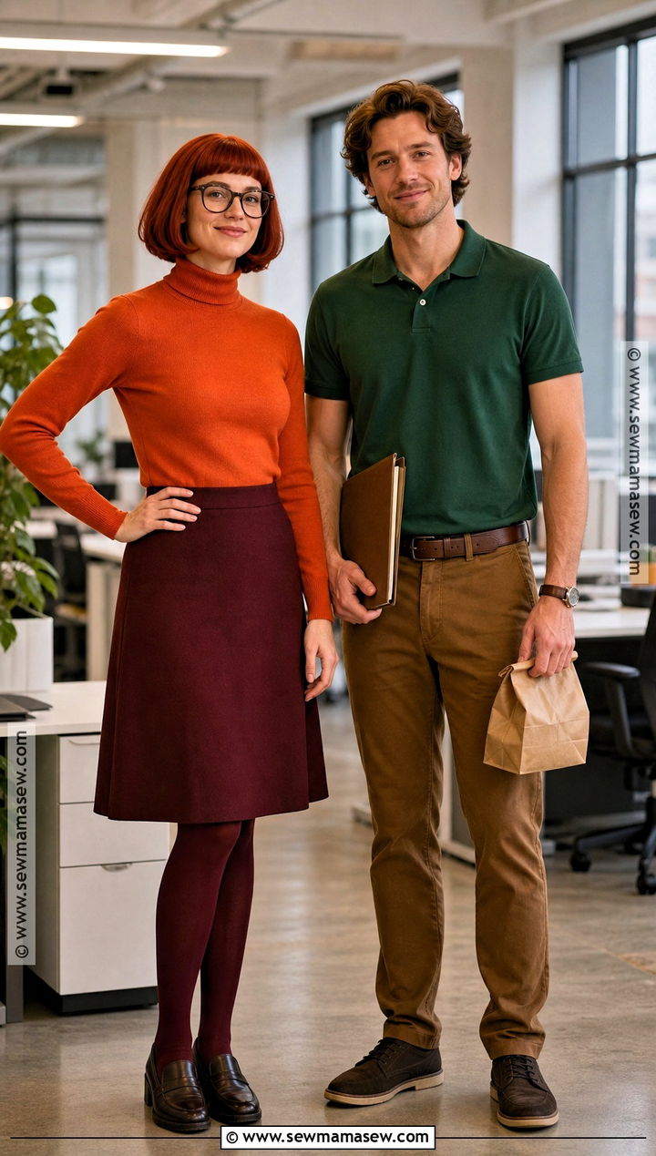 Work Friendly Velma and Shaggy Costume - 35 velma and shaggy costume ideas