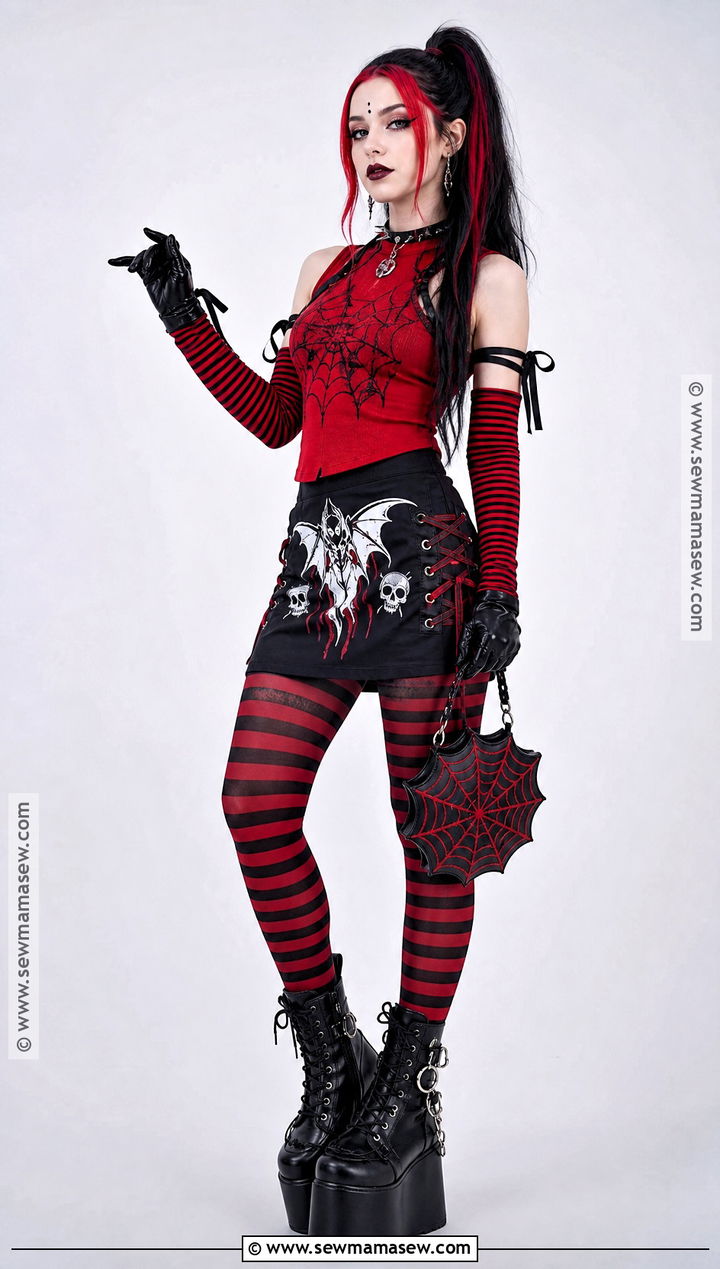 Wydowna Spider Cosplay With Red Web Dress - 45 monster high cosplay ideas