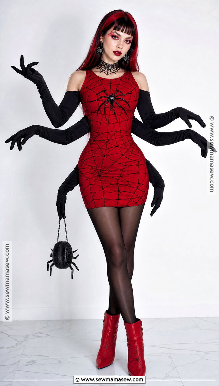 Wydowna Spider Costume With Red Web Dress - 40 monster high costumes