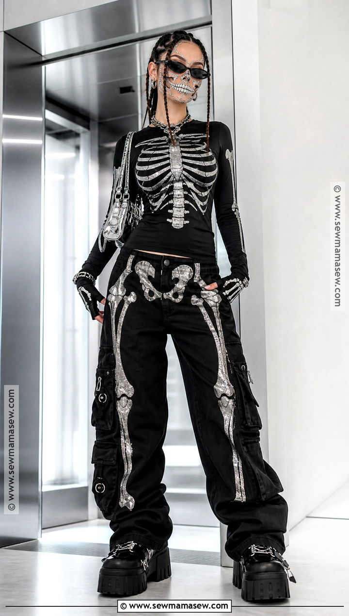 Y2K Skeleton Costume - 40 skeleton costume ideas
