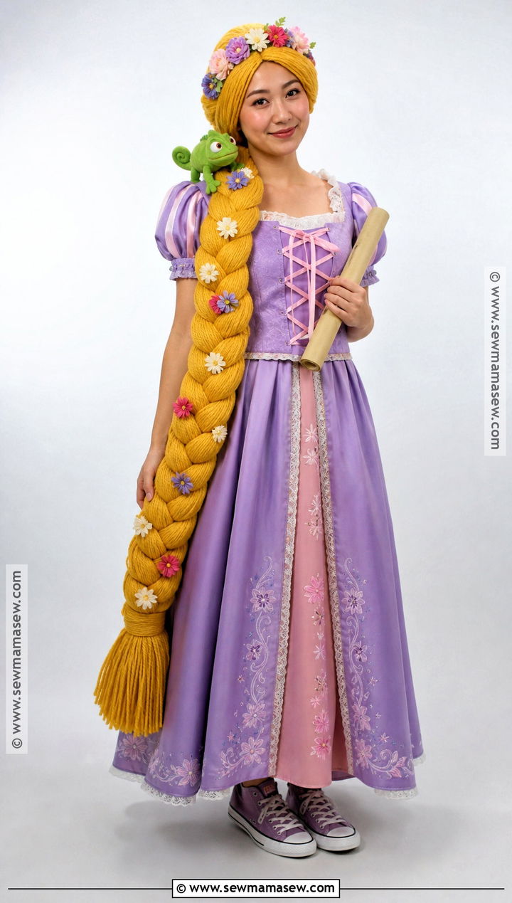 Yarn Braid Rapunzel Costume - 30 tangled rapunzel costume ideas