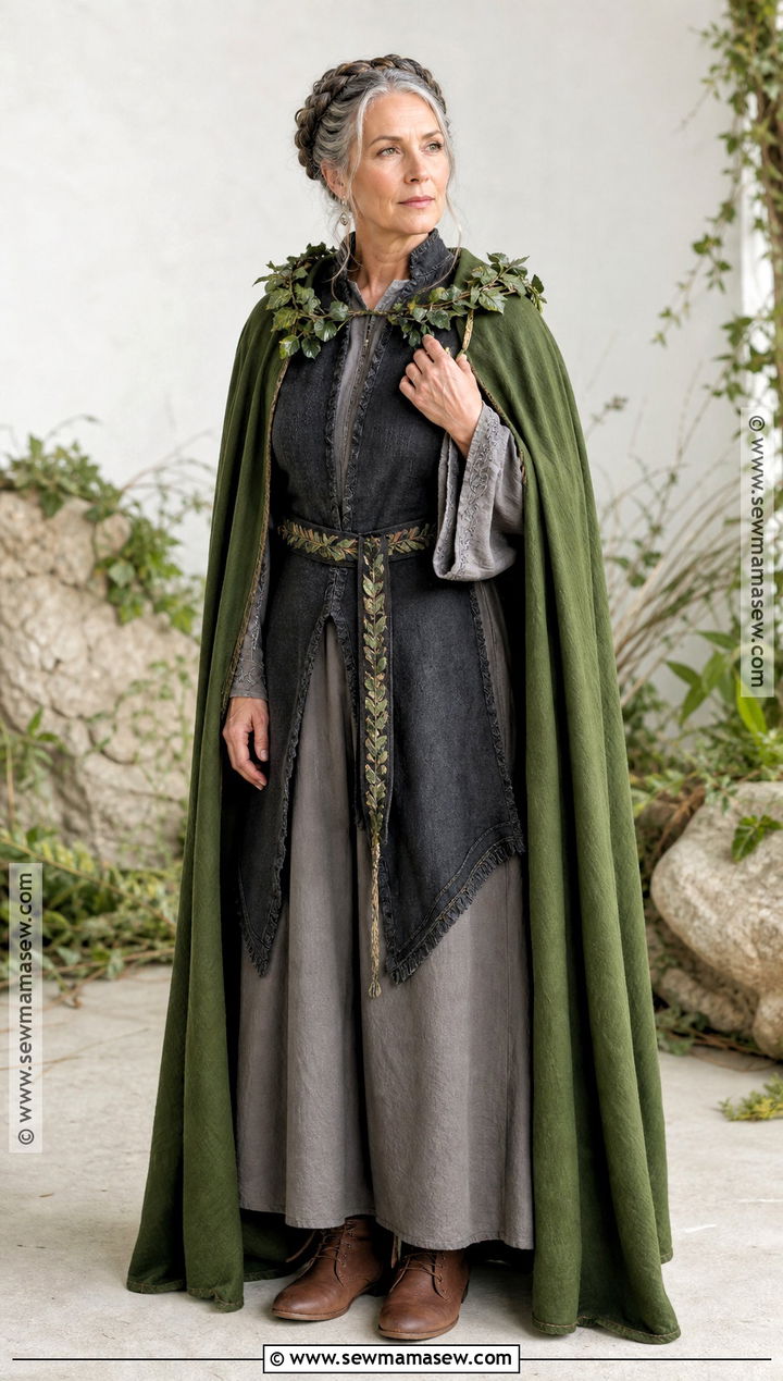 Yelena Costume With Long Gray Robe - 30 frozen costume ideas