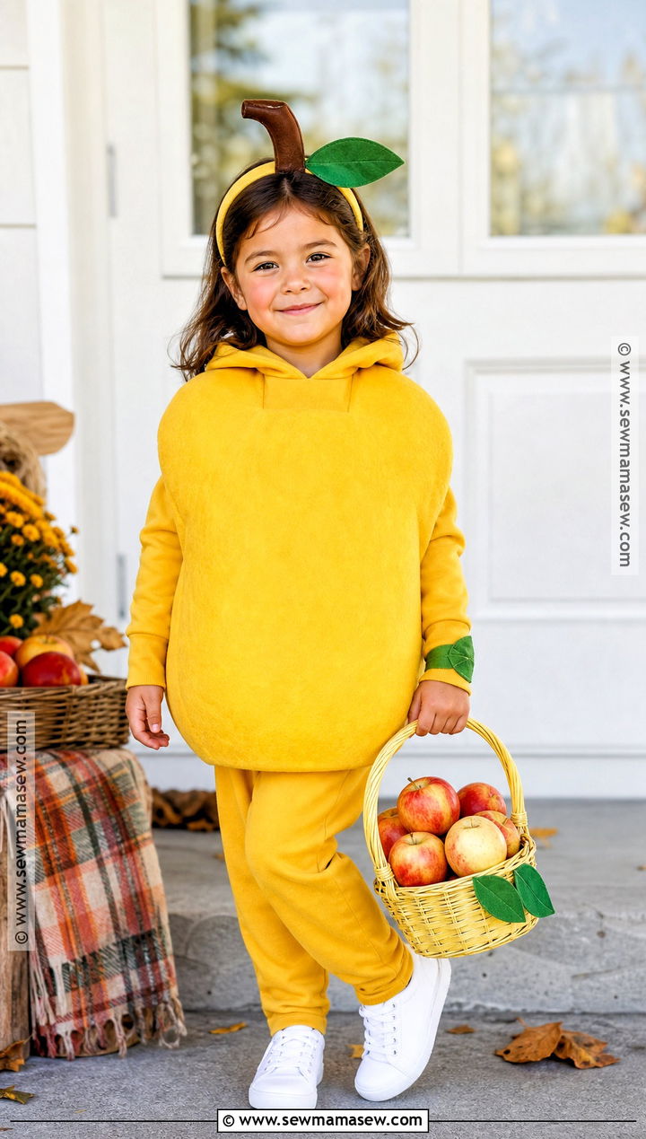 Yellow Apple Costume - 30 apple costume ideas for kids