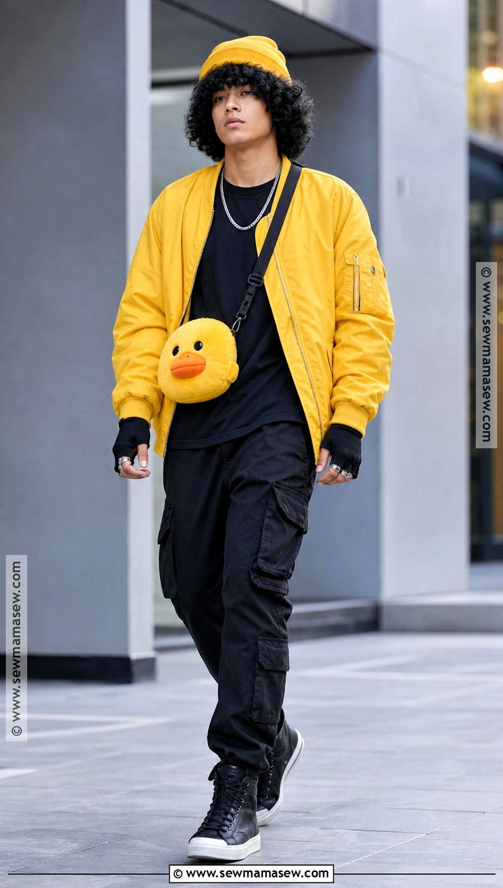 Yellow Bomber Jacket Quackity Cosplay - 30 quackity cosplay ideas