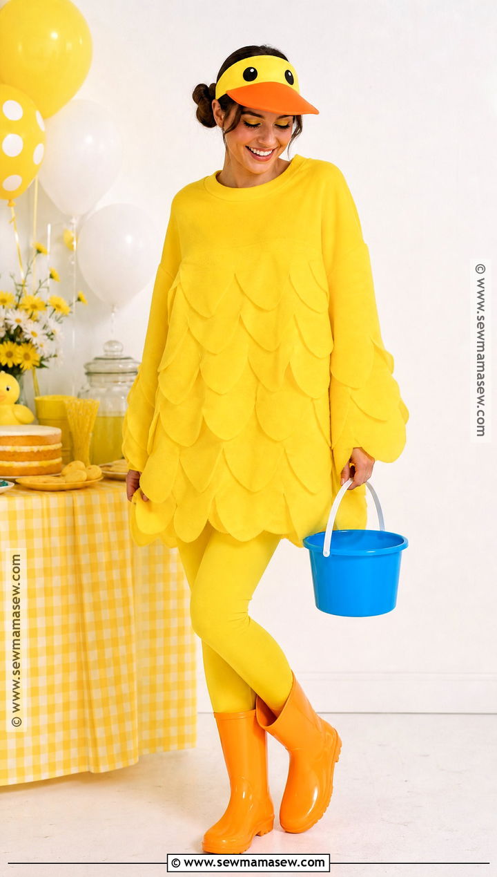 Yellow Duck Bird Costume - 30 bird halloween costume ideas
