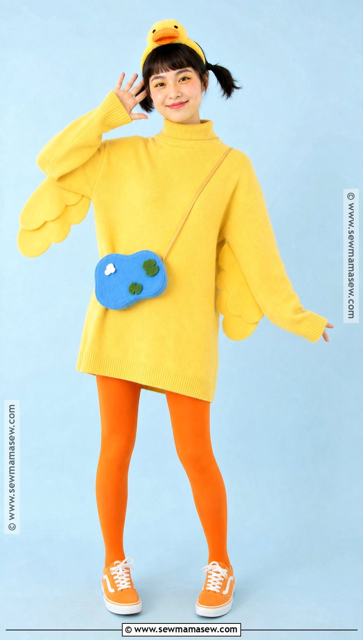 Yellow Duck Costume With Orange Beak - 40 cute halloween costume ideas