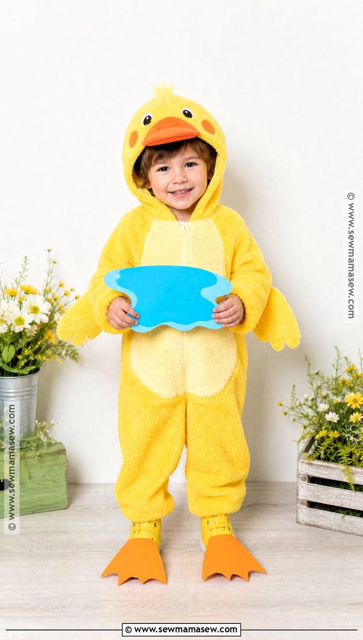 Yellow Duckling Costume For Kids - 30 bird costume ideas for kids