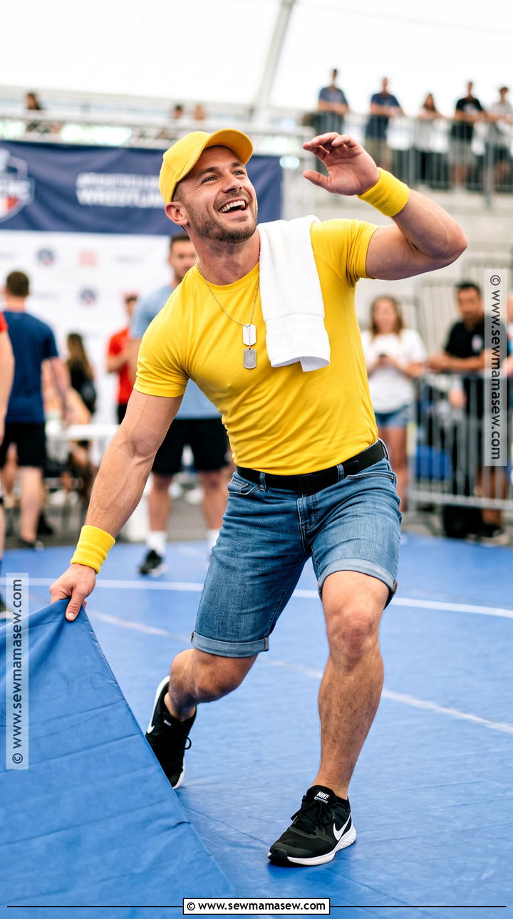 Yellow John Cena Costume With Matching Wristbands - 30 john cena costume ideas