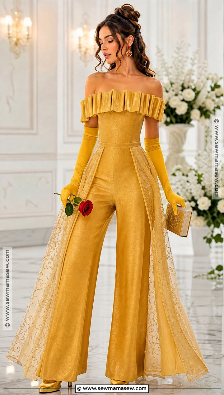 Yellow Jumpsuit Belle Costume - 50 belle costume ideas