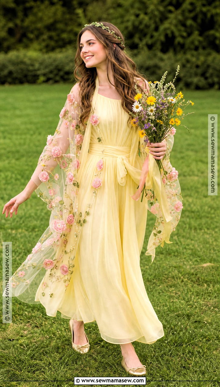Yellow Meadow Padme Costume - 30 padme star wars costumes