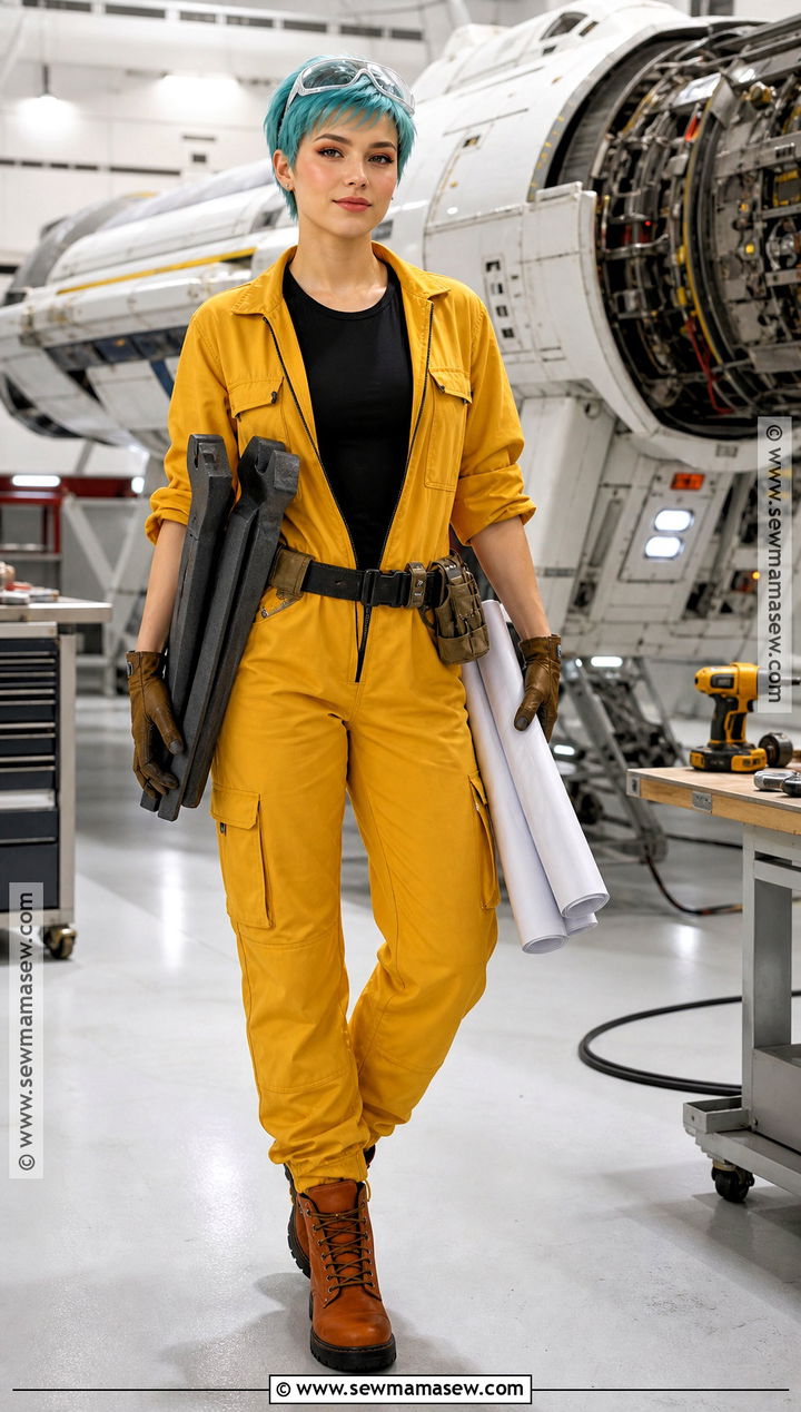 Yellow Mechanic Bulma Costume - 30 bulma costume ideas