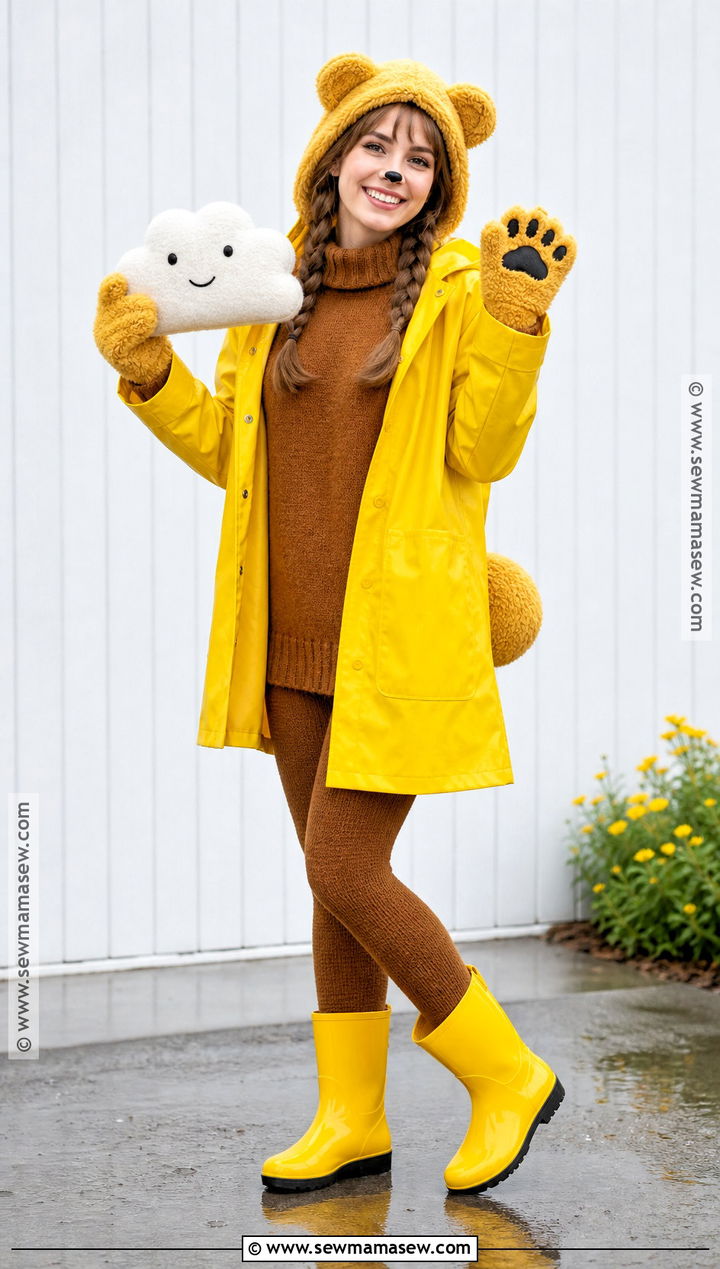 Yellow Raincoat Teddy Bear Costume - 35 teddy bear costume ideas