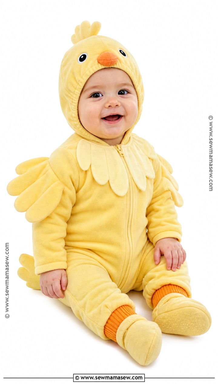 Yellow Romper Baby Chicken Costume - 30 baby chicken costume ideas