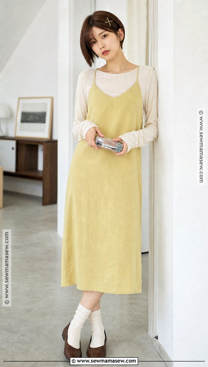 Yellow Slip Dress Lain Cosplay - 30 lain cosplay ideas