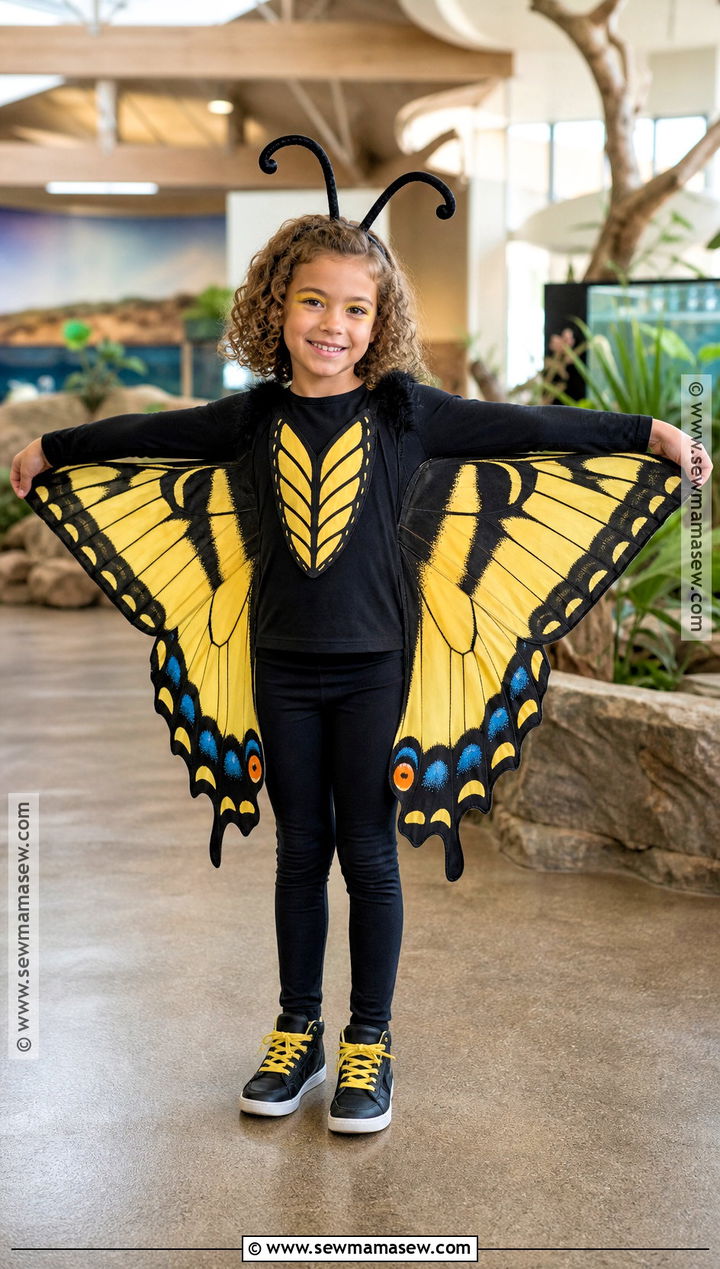 Yellow Swallowtail Butterfly Costume For Kids - 35 butterfly costume ideas for kids