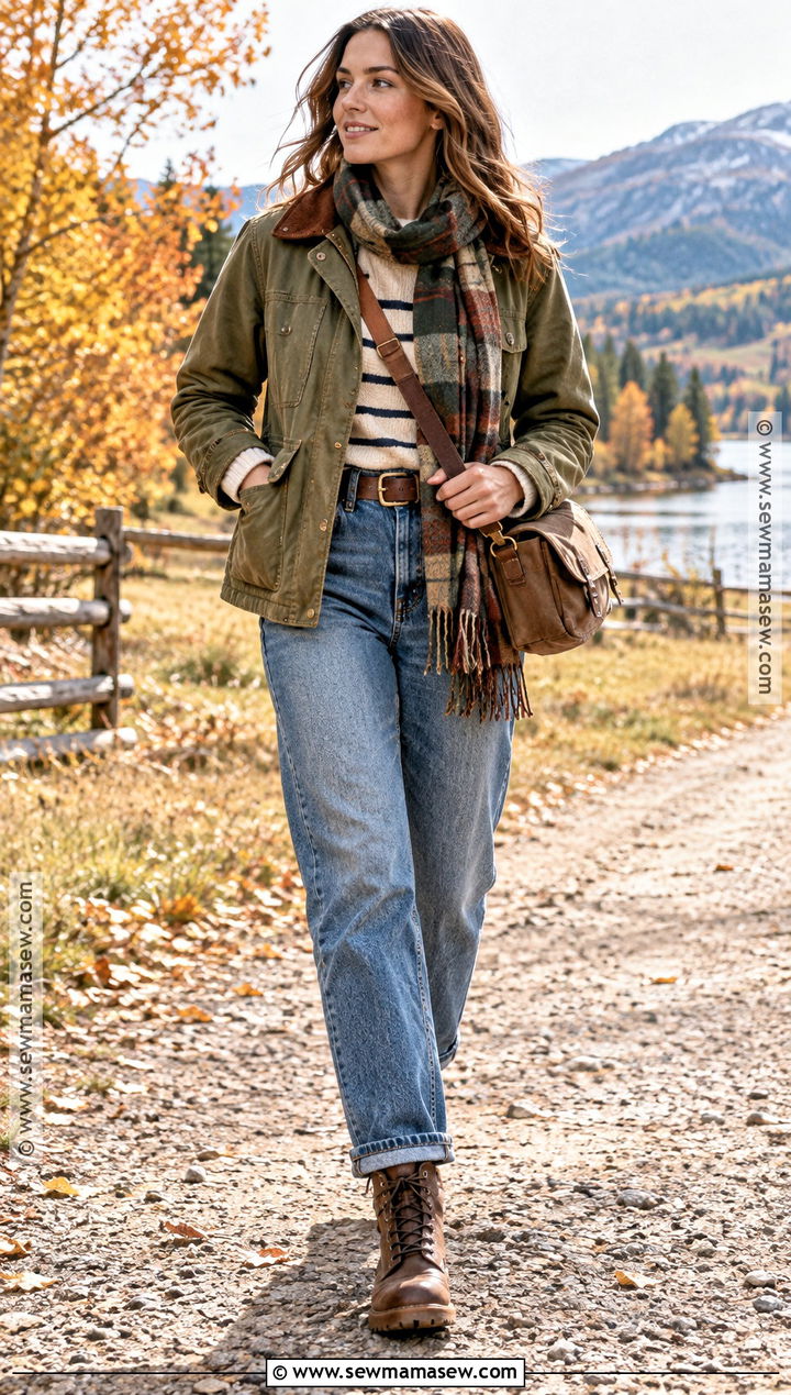 Yellowstone Barn Jacket And Relaxed Jeans Outfit - 15 Yellowstone Outfit Ideas Fall