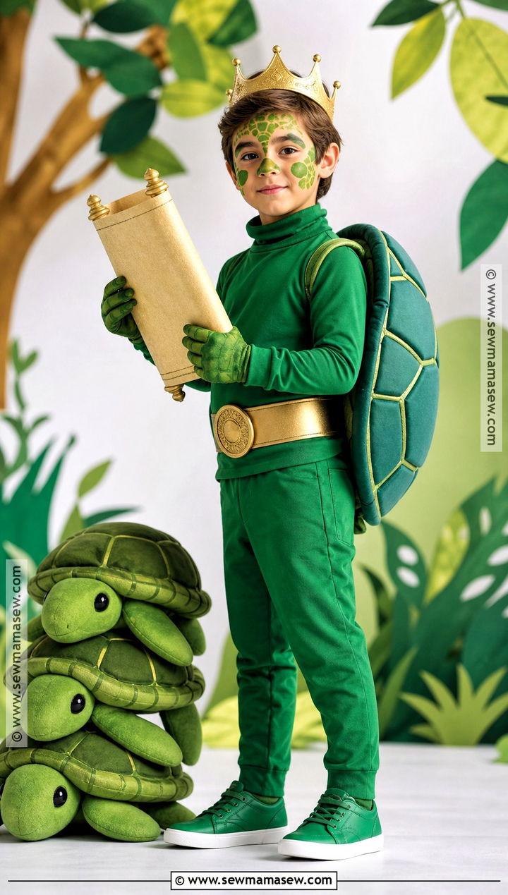 Yertle The Turtle Costume With Crown - 30 dr seuss characters dress up ideas