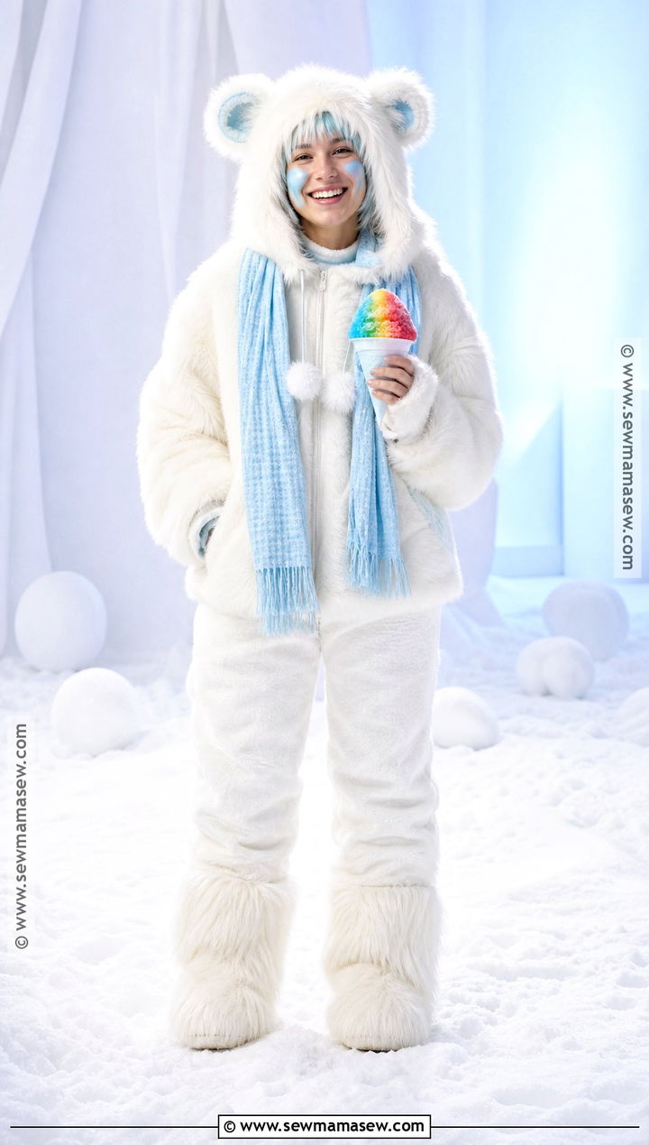 Yeti Costume With Snow Cone Prop - 30 monsters inc costume ideas