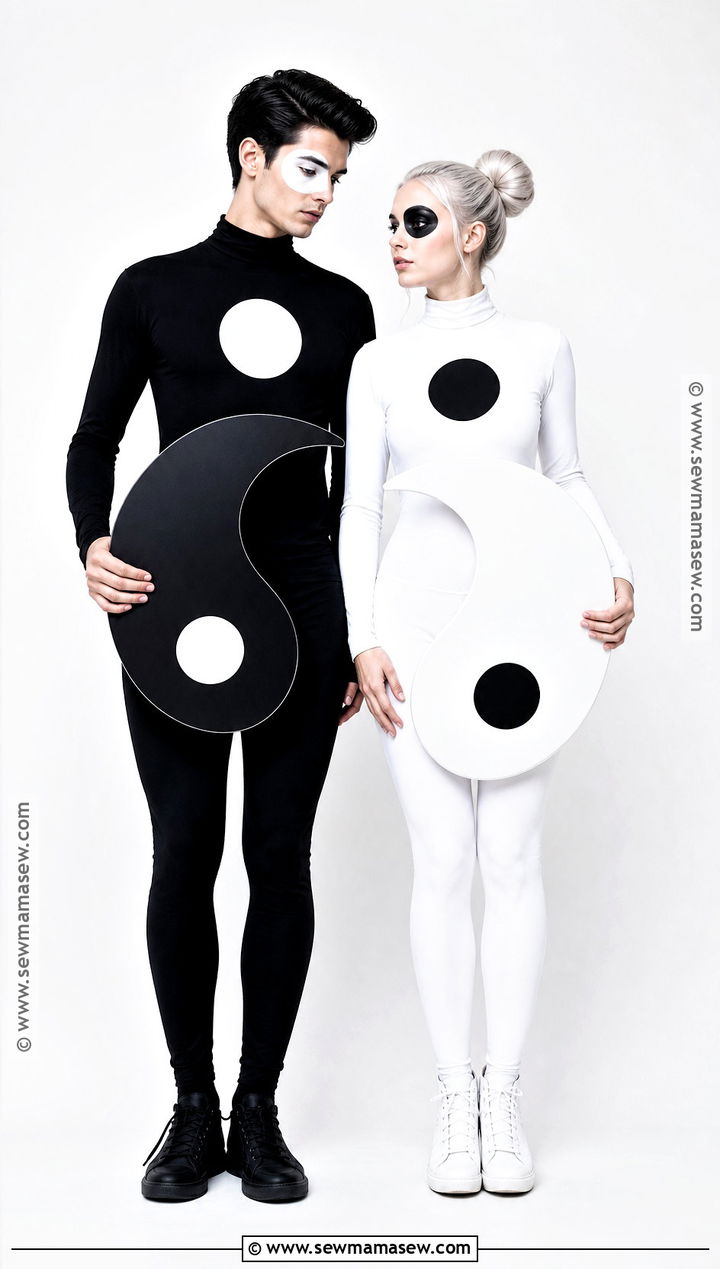Yin And Yang Couple Costume - 40 last minute couples costumes