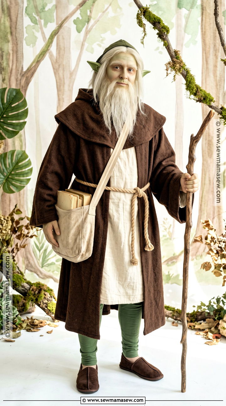 Yoda Costume With Brown Robe - 30 Easy Star Wars Costumes