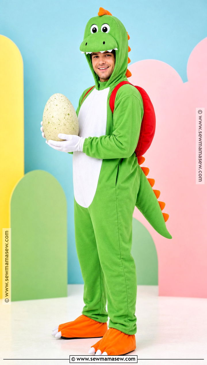 Yoshi Green Dinosaur Costume - 35 green halloween costumes