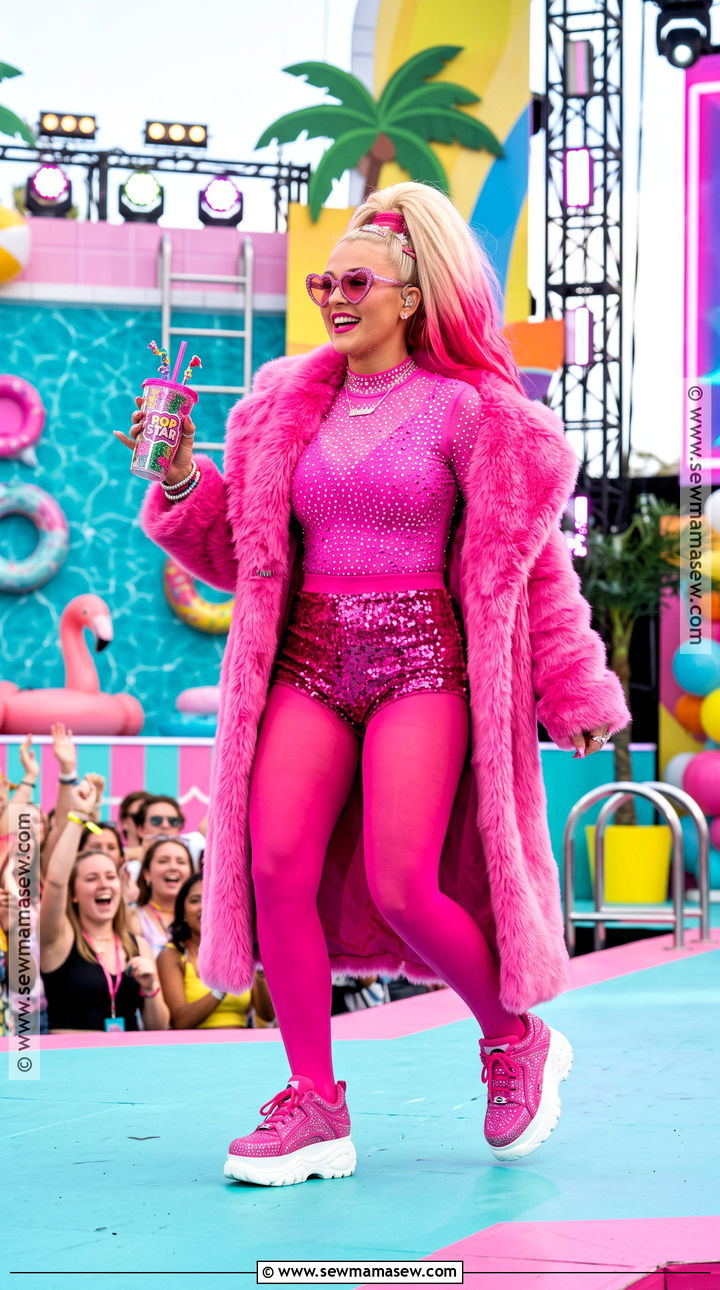 You Need To Calm Down Pink Coat Taylor Swift Costume - 40 taylor swift halloween costume ideas