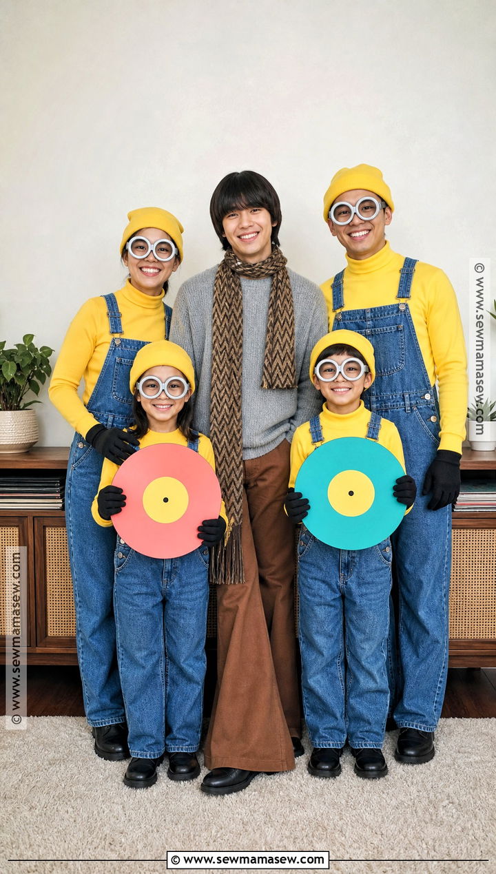 Young Gru And Minion Family Costume - 30 minion family costume ideas