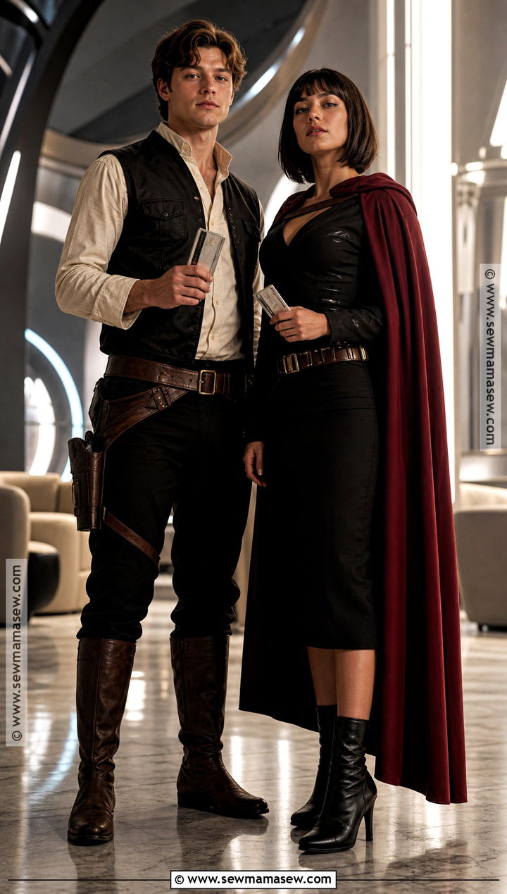 Young Han Solo And Qira Couple Costume - 35 star wars couple costume ideas