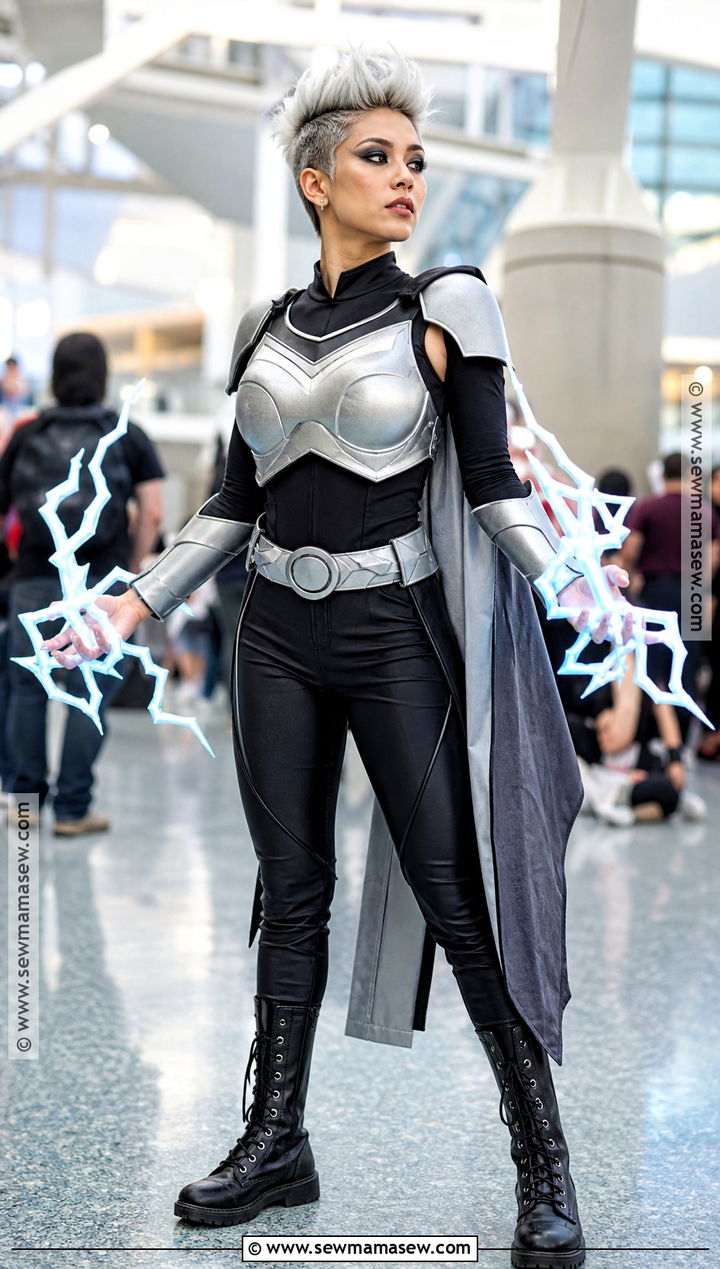 Young Storm Cosplay With Silver Armor - 30 storm cosplay ideas