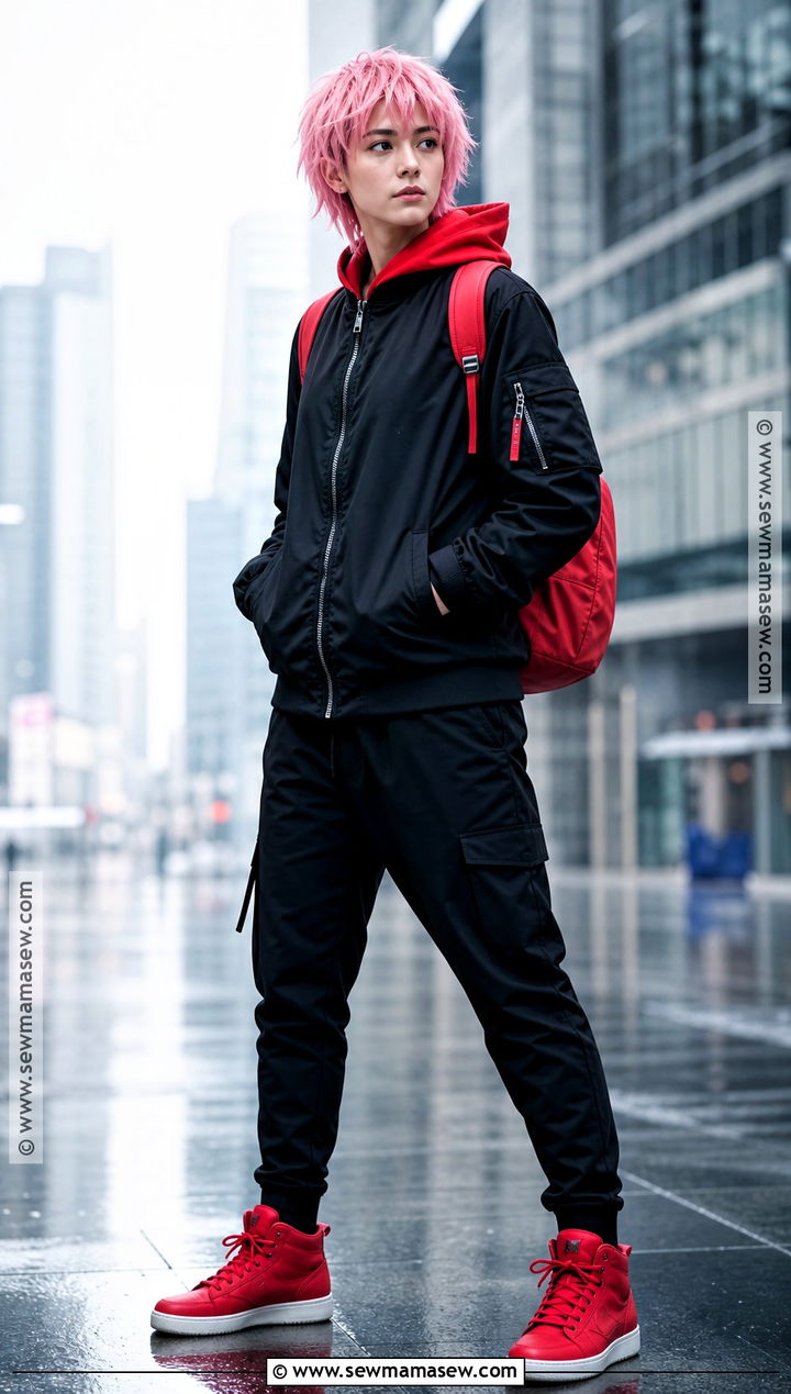 Yuji Itadori Costume With Red Hoodie And Black Pants - 30 easy anime costumes