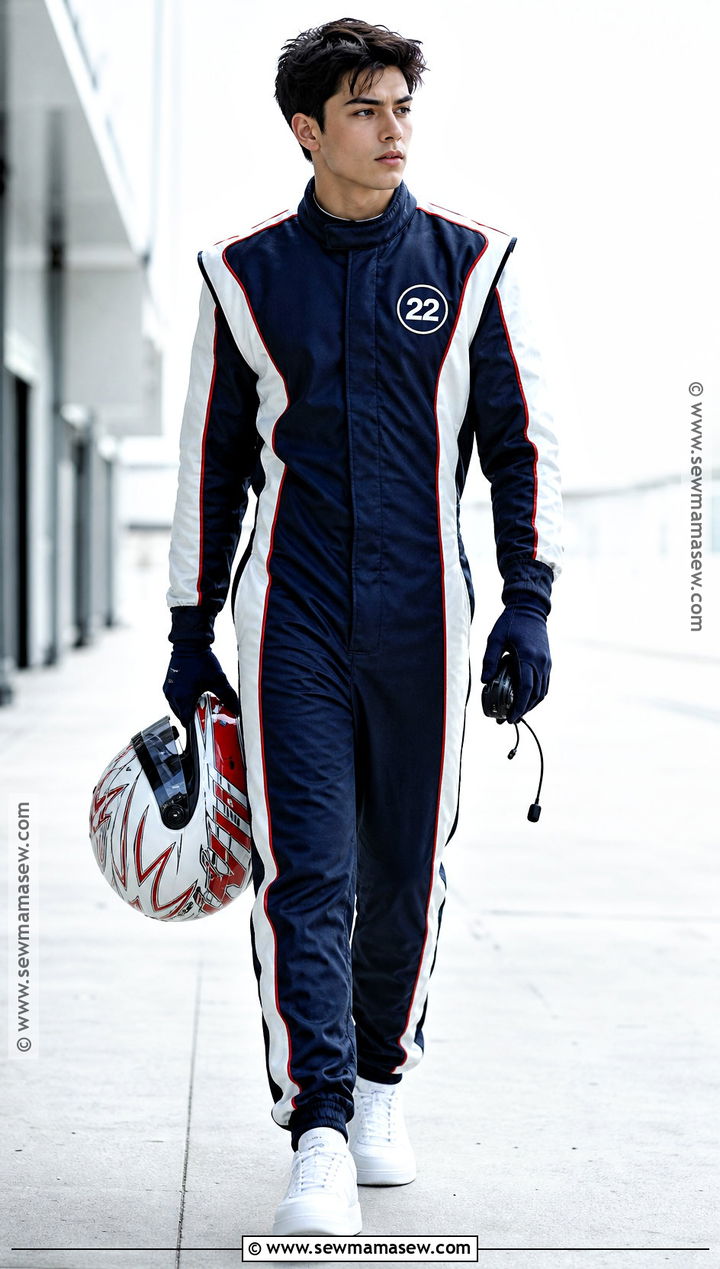 Yuki Tsunoda Navy Driver Costume - 30 F1 Driver Halloween Costume Ideas