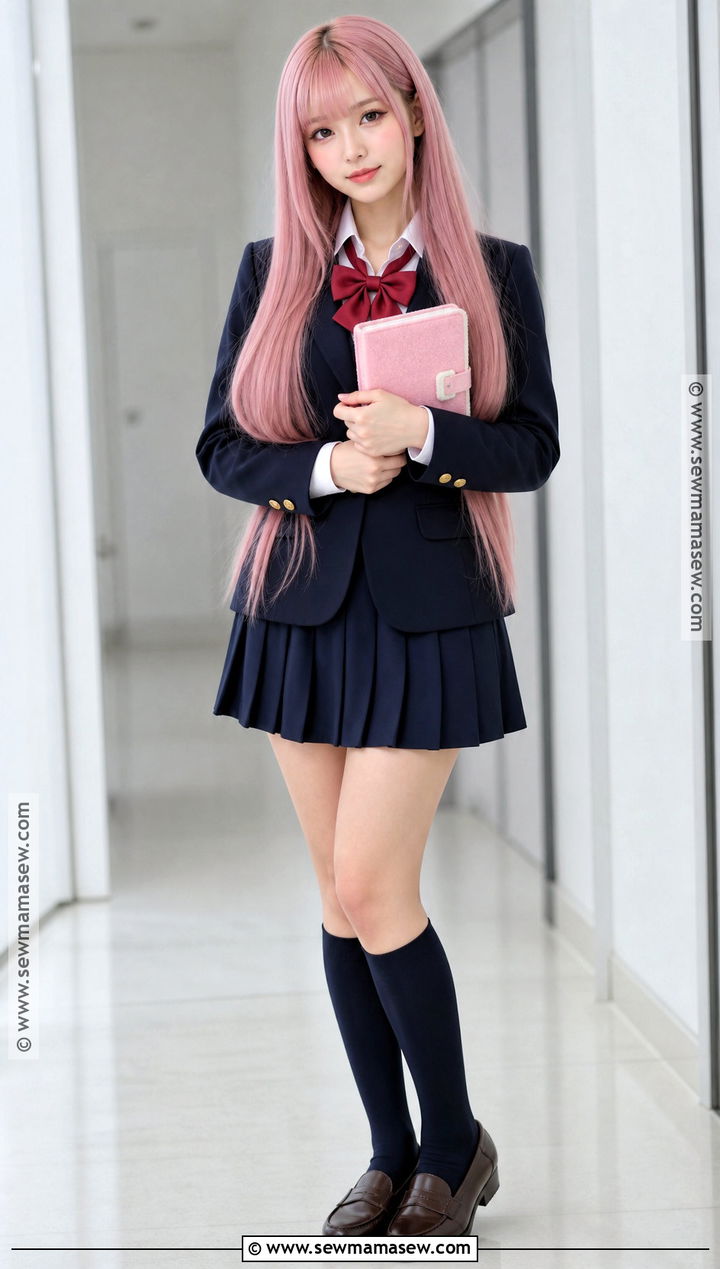 Yuno Gasai Costume With School Uniform - 30 pink hair costume ideas