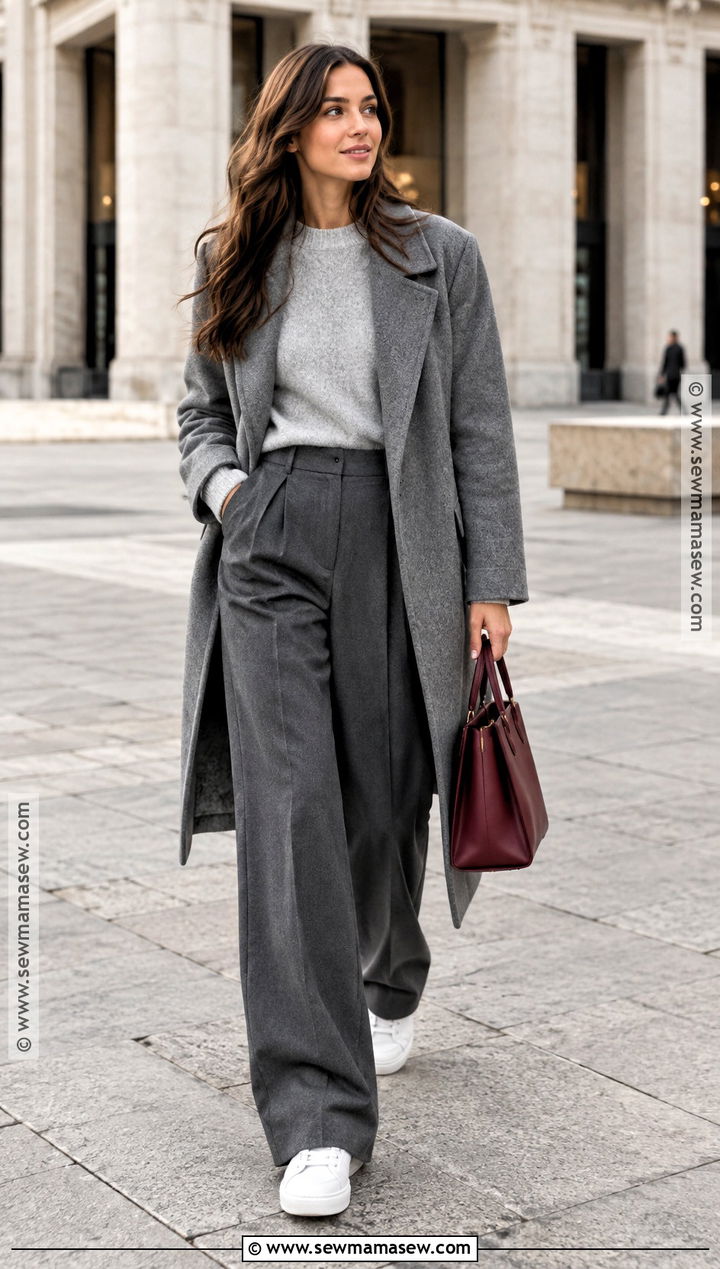 Zara Autumn Monochrome Gray Outfit - 20 zara autumn outfit ideas