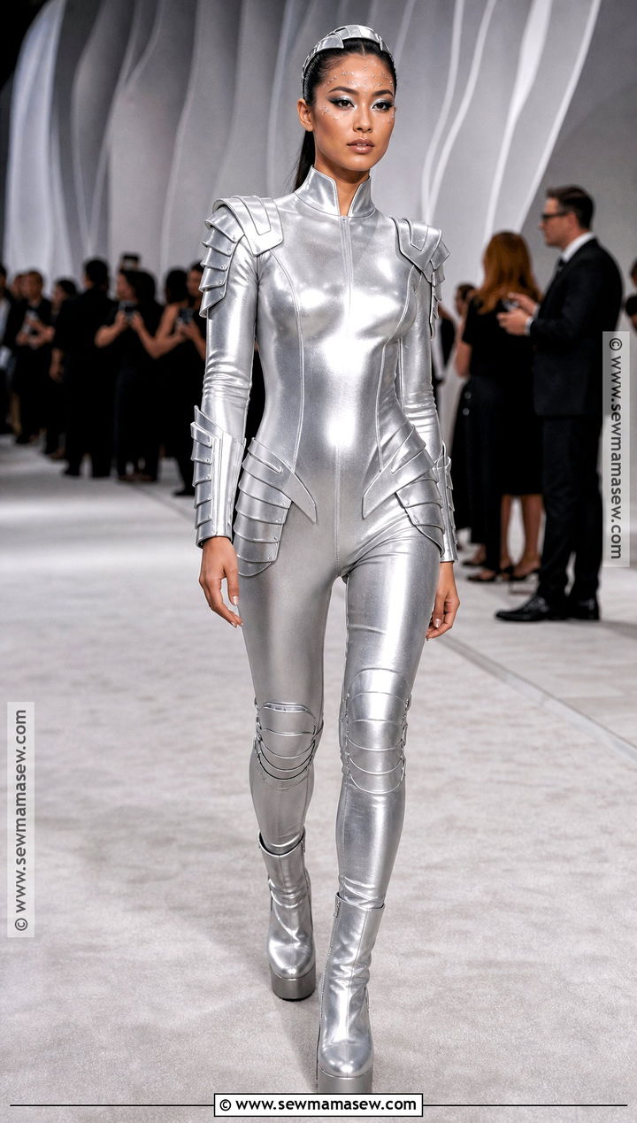 Zendaya Silver Robot Costume - 40 celebrity halloween costumes