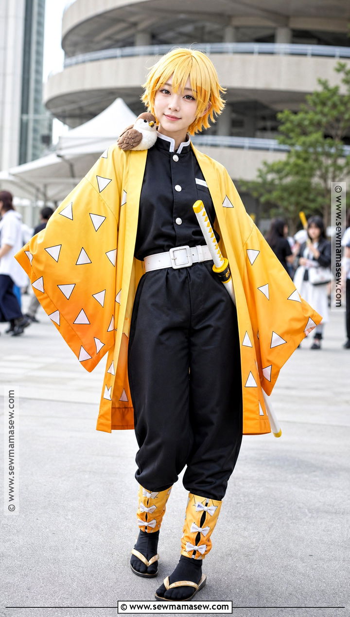 Zenitsu Agatsuma Cosplay With Yellow Haori - 30 seeu cosplay ideas