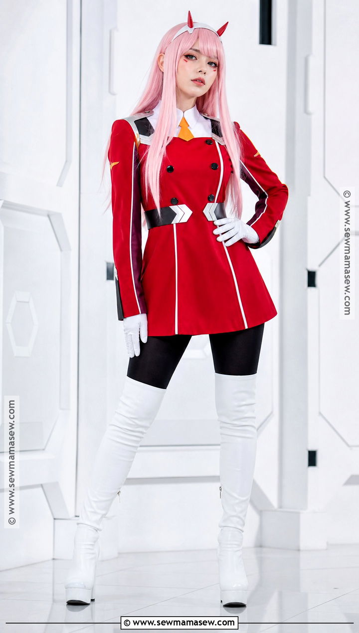 Zero Two Cosplay Costume - 30 female cosplay anime ideas