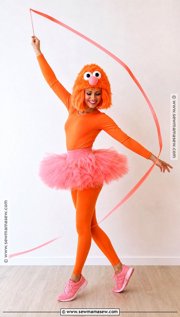 Zoe Costume With Pink Tutu - 30 Sesame Street Halloween Costumes