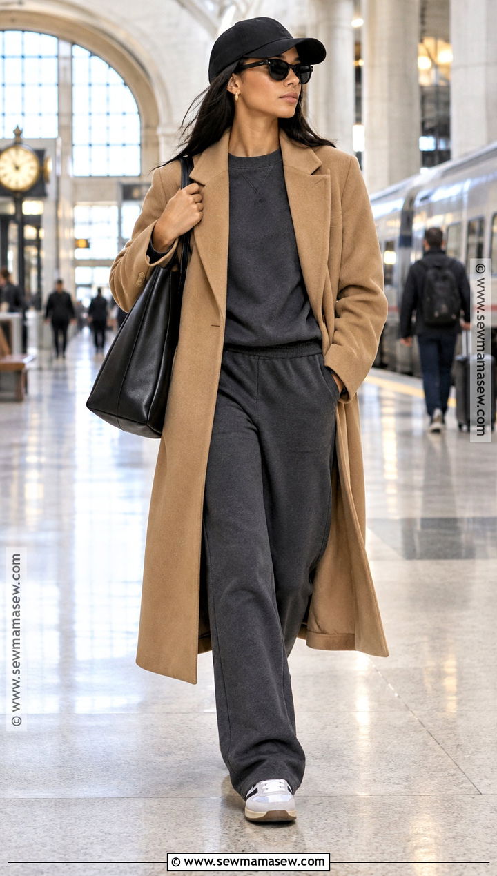 Zoe Kravitz Camel Coat And Sweatsuit Outfit - 15 zoe kravitz fall style ideas
